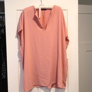 American apparel, pink shift dress.
